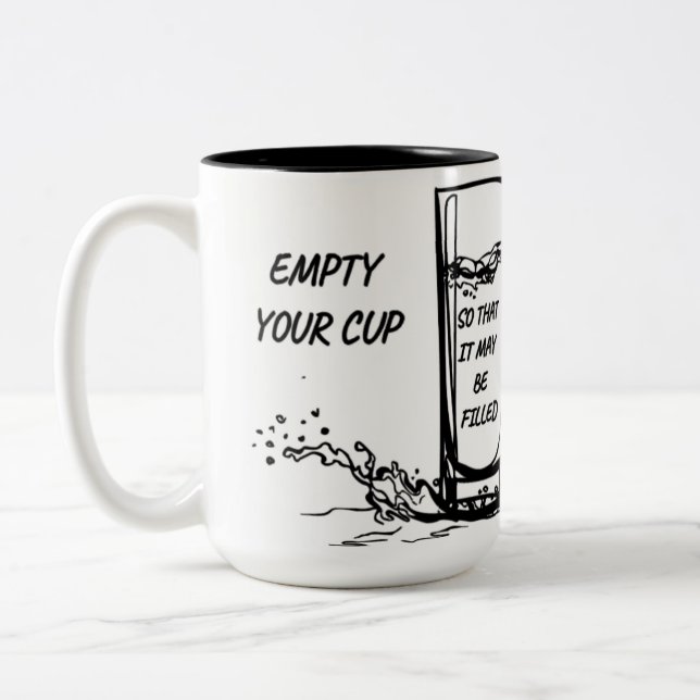 Mug Inspirationnel - Videz votre tasse (Gauche)