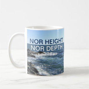Mug Inspirationnelle Bible Verse Waves of the Sea Blue