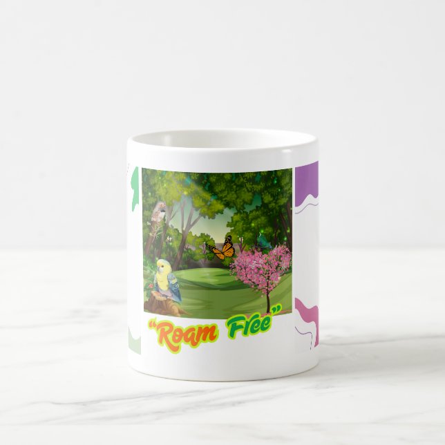 Mug Inspirationnelle "Roam Free" - Aventure. (Centre)