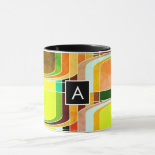 Mug Inspiré de funky rétro coloré