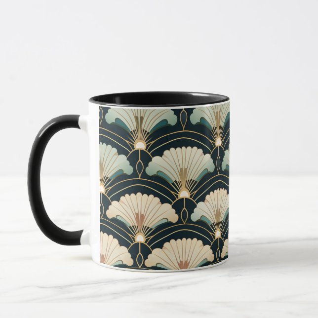 Mug Inspiré par le Japon à motif or (Gauche)