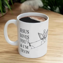 Inspiring funny design Jesus loves you and I try