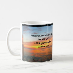 MUG INSPIRING MATTHEW 19:26 CONCEPTION DU SOLEIL