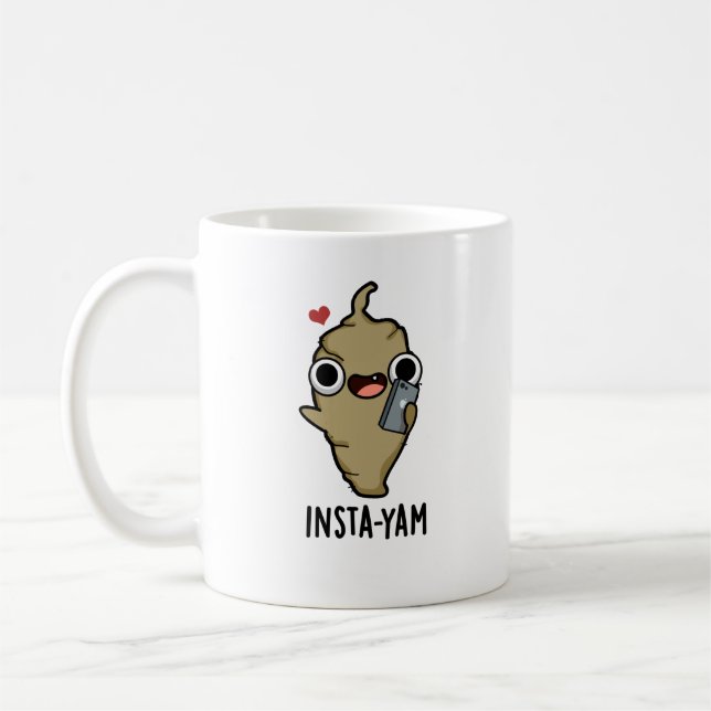 Mug Insta-yam Funny Social Media Veggie Pun (Gauche)