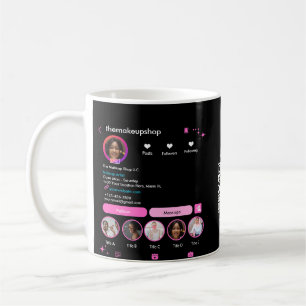 Mug Instagram PHOTO Coiffeur Maquilleuse QR