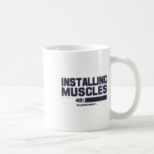 Mug Installer des muscles drôle sport gym bodybuilding