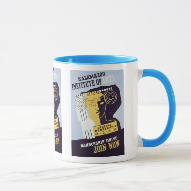 Mug Institut de Kalamazoo des arts - affiche de WPA - (Droite)