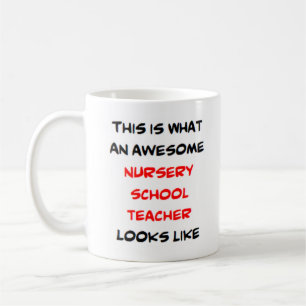 Mug institutrice de maternelle, géniale