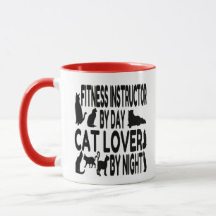 Mug Instructeur Amoureux des chats Fitness