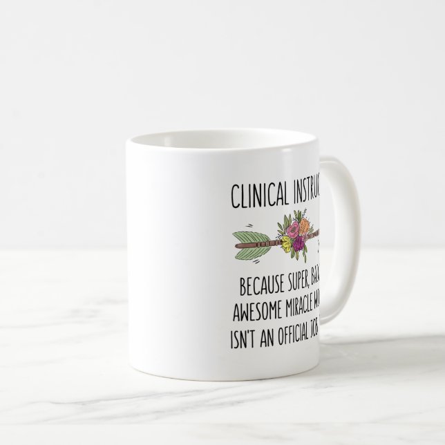 Mug Instructeur clinique Infirmière idée cadeau café M (Devant droit)