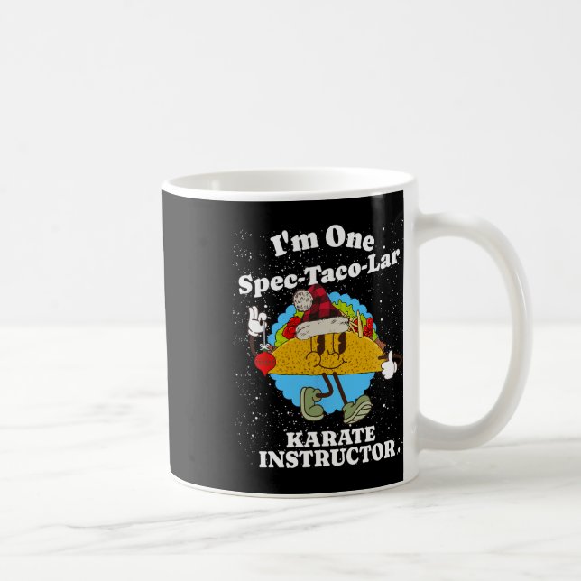 Mug Instructeur de karaté Noël Funny Taco Pun Citation (Droite)