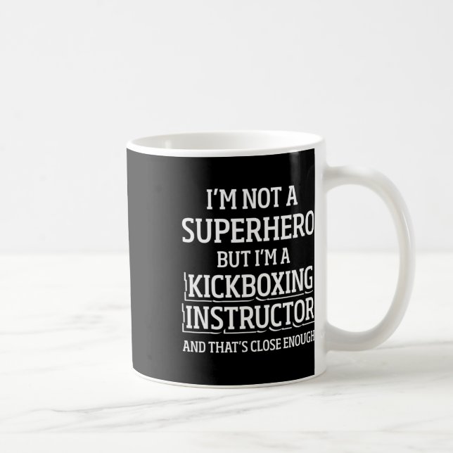 Mug Instructeur de kickboxing Entraînement de kick box (Droite)