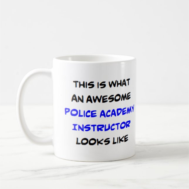 Mug instructeur de l'académie de police, génial (Gauche)