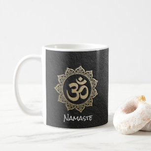 Mug Instructeur de méditation YOGA Black & Gold OM Man