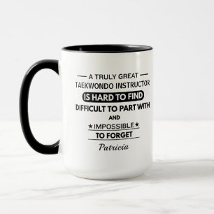 Mug Instructeur de Taekwondo Personnalisé