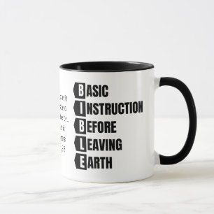 Mug Instruction de base avant de quitter la Terre BIBL