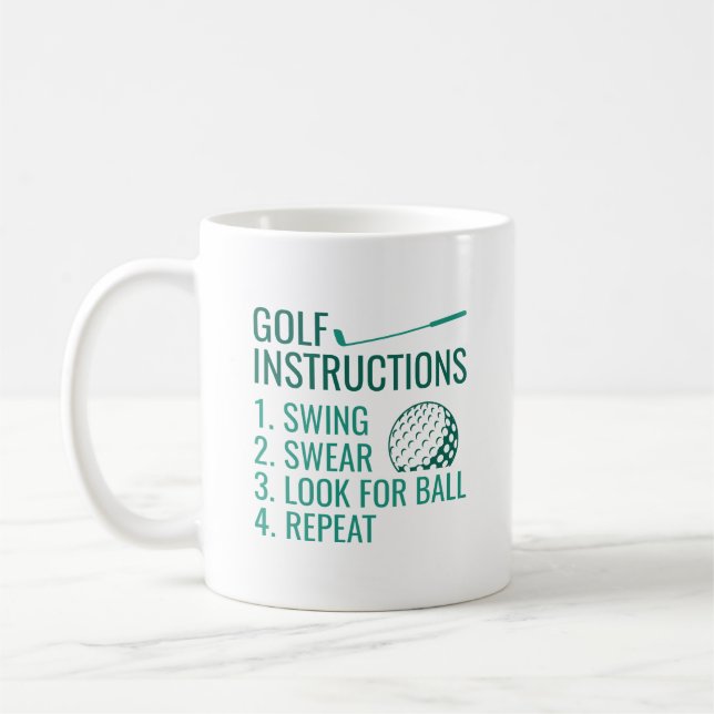 Mug Instructions de golf (Gauche)