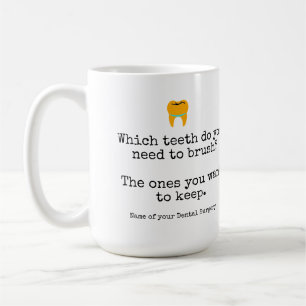 Mug Instructions personnalisées d'hygiène bucco-dentai