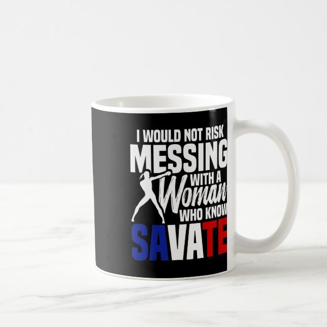 Mug Instructrice de savate arts martiaux français kick (Droite)
