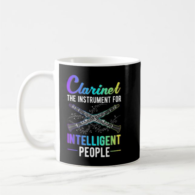 Mug Instrument Clarinet pour les personnes intelligent (Gauche)