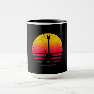 Mug Instrument de loterie de Guitar Sunset