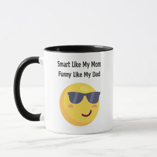 Mug Intelligente comme maman, drôle comme papa