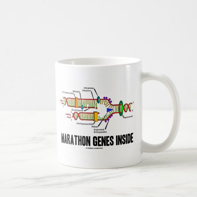 Mug Intérieur de gènes de marathon (reproduction (Droite)