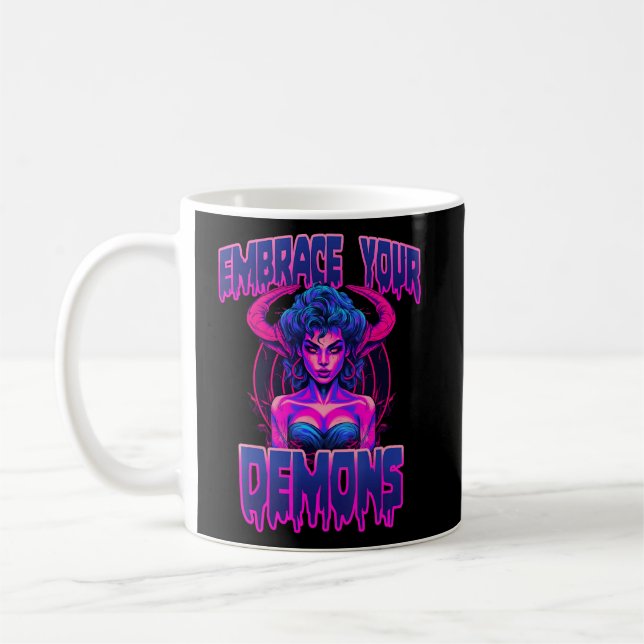 Mug Intérieur Démon 80s Death Metal Succubus (Gauche)