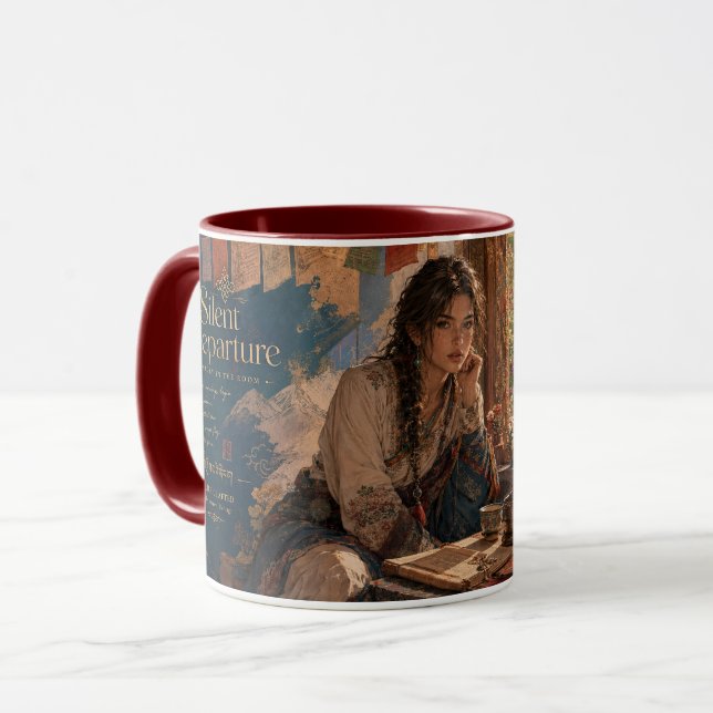 Mug Intérieur d'une maison d'hôtes inspiré du Tibet Ar (Devant gauche)