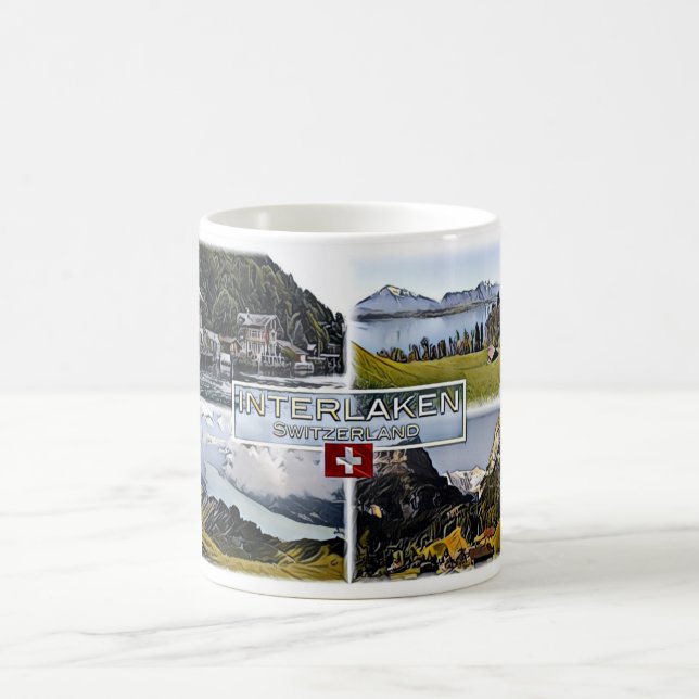 Mug Interlaken - Suisse - Mosaic - (Centre)