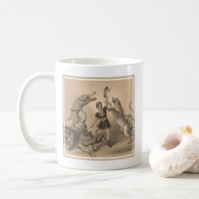 Mug Interprète De Cirque Debout Parmi Les Animaux Vici (Avec donut)