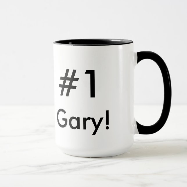 Mug Interprète de supérieur de #1 Gary (Droite)