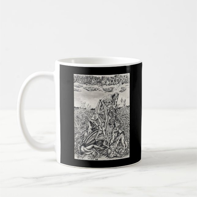 Mug Intimidation, dessin à l'encre de Chine (Gauche)