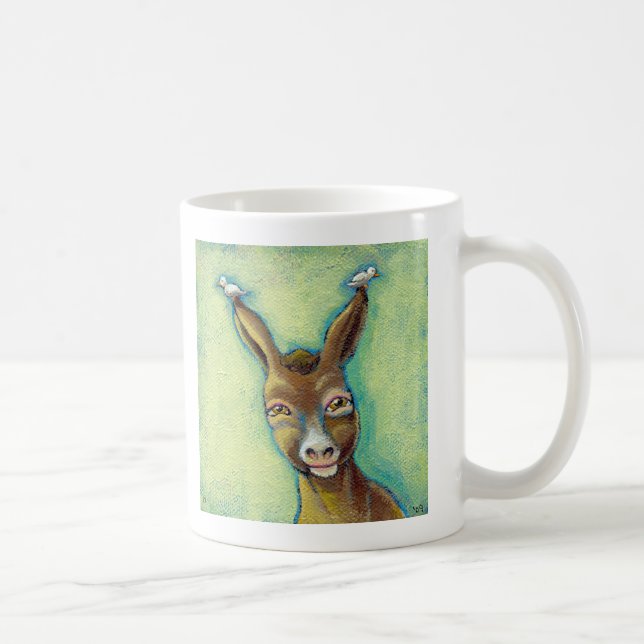 Mug Intitulé :  2 voyageurs las, 1 âne hospitalier (Droite)