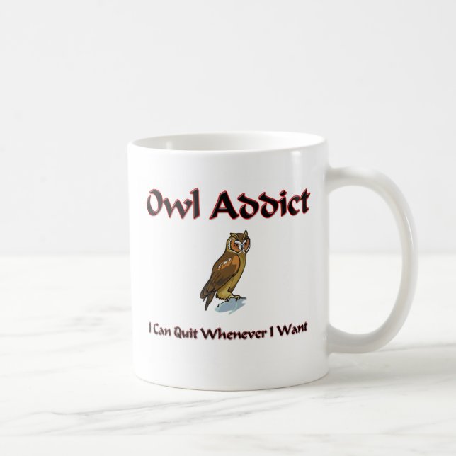 Mug Intoxiqué de hibou (Droite)