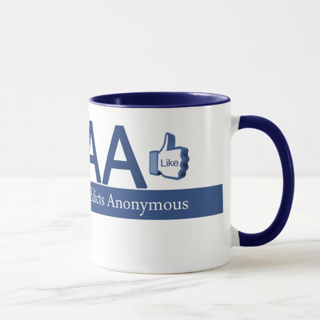 Mug Intoxiqués de Facebook anonymes (Droite)