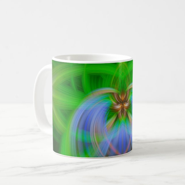 Mug Intricité verte (Devant gauche)