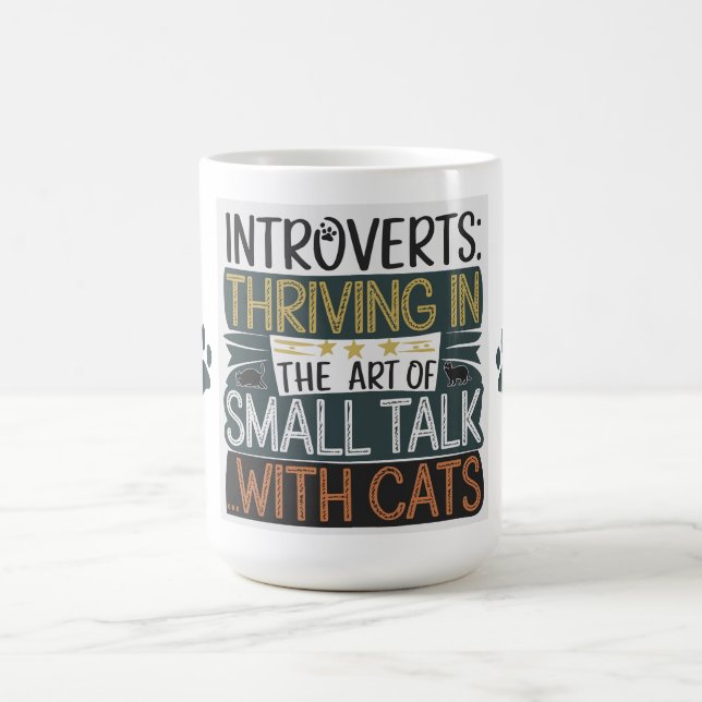 Mug Introverses prospérer avec des chats (Centre)
