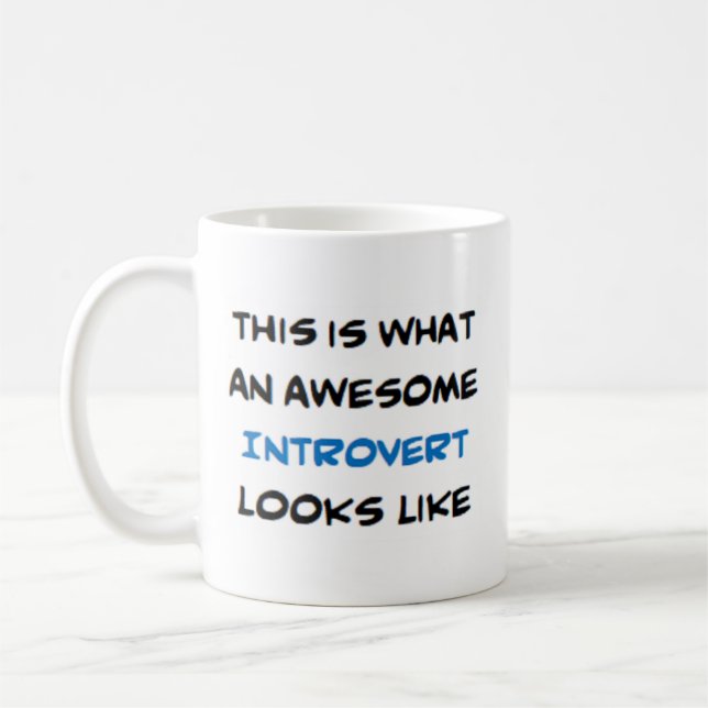 Mug introverti, génial (Gauche)