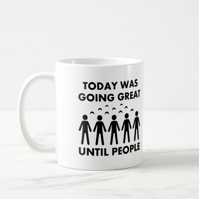 Mug Introverti jusqu'à ce que les gens soient drôles M (Gauche)