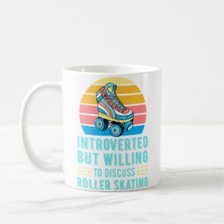 Mug Introverti Mais Prêt à Discuter du Patin à Roulett