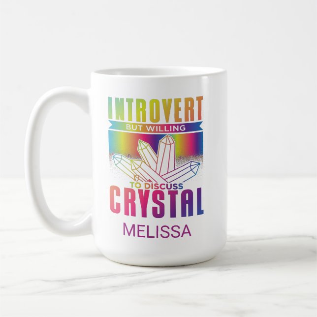 Mug Introvertir mais volonté de discuter de Crystal Cu (Gauche)