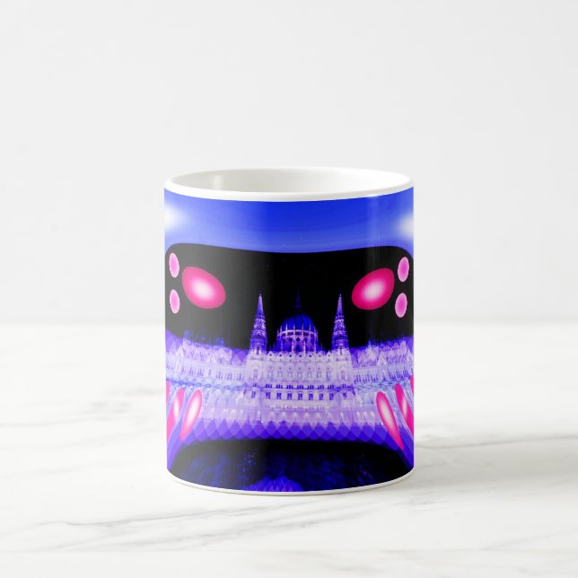 Mug Invasion d'aliens art funky (Centre)