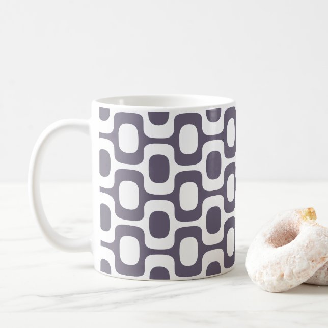 Mug Ipanema Sidewalk Pattern, Beach Pattern, Brazil (Avec donut)
