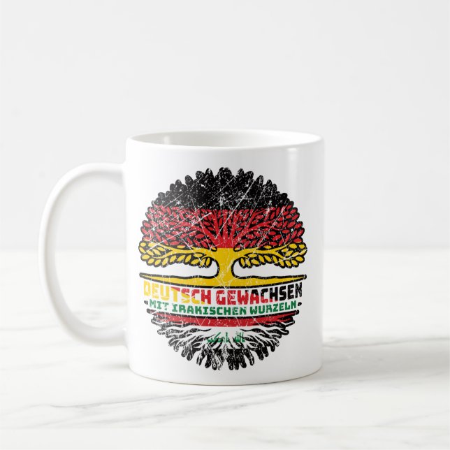 Mug Irak Allemand irakien Baum Racine (Gauche)