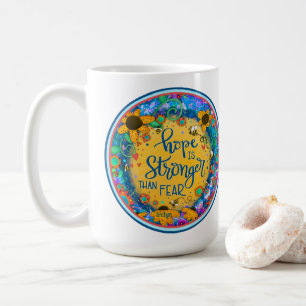 Mug Irelyn's Huddle Hope Floral Bumblebee Inspirivity