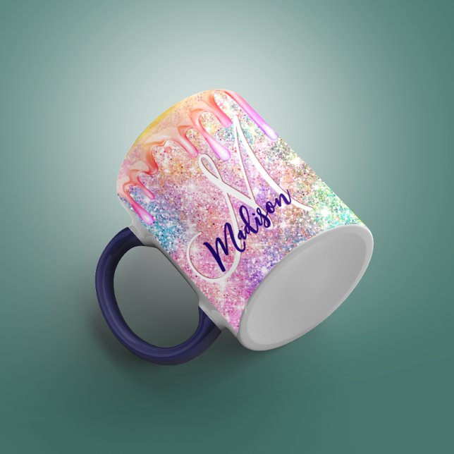 Mug Iridescente licorne rose faux parties scintillant  (Créateur téléchargé)