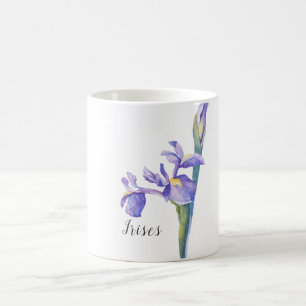 Mug Iris Aquarelle Florale