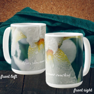 Mug Iris avec gouttelettes d'eau