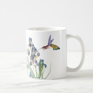Mug Iris d'animaux de faune d'oiseaux de colibri